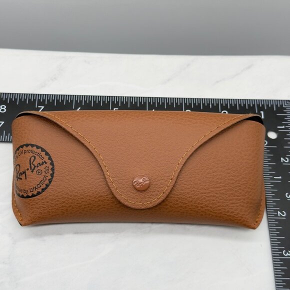 Ray-Ban Universal Brown Medium Sunglasses Case With Cleaning Cloth - Picture 7 of 8